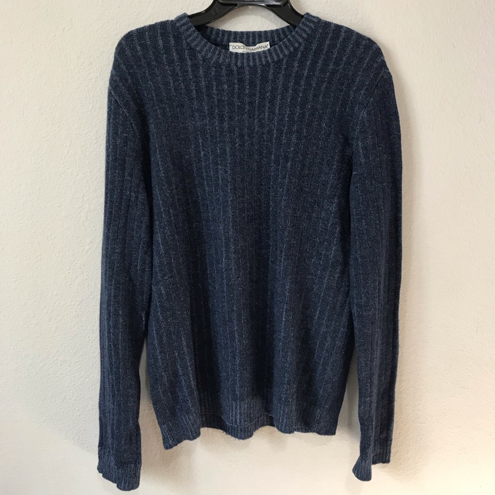Dolce & Gabbana blue wool sweater